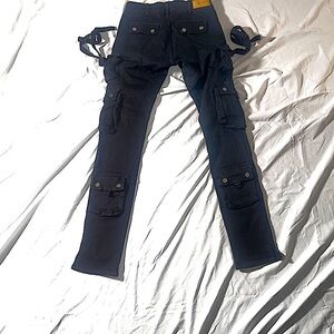 MNML Black Cargo Pants
